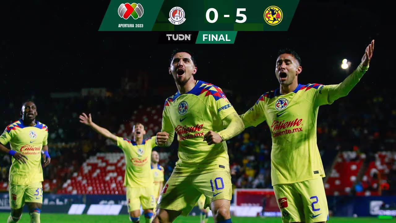 Resumen | ¡Vuelan! América aplasta al San Luis y tiene pie y medio en ...