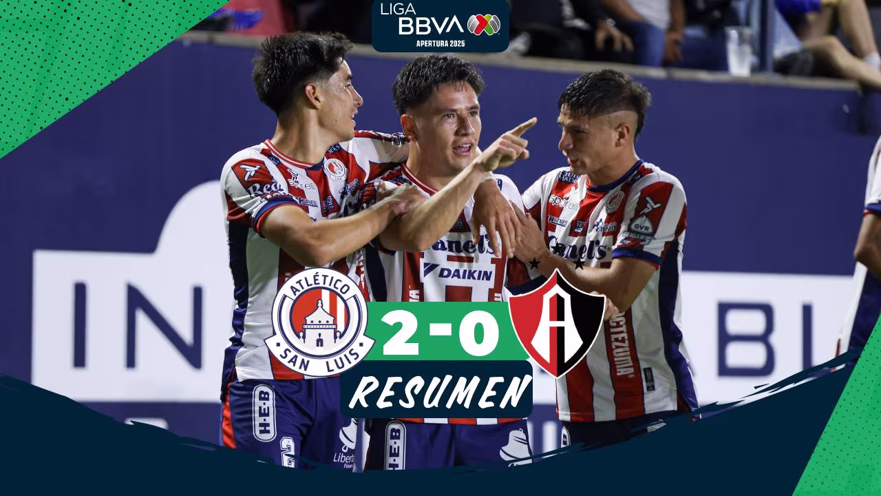 San Luis vs Atlas, resumen y goles del partido de la Liga MX | TUDN ...