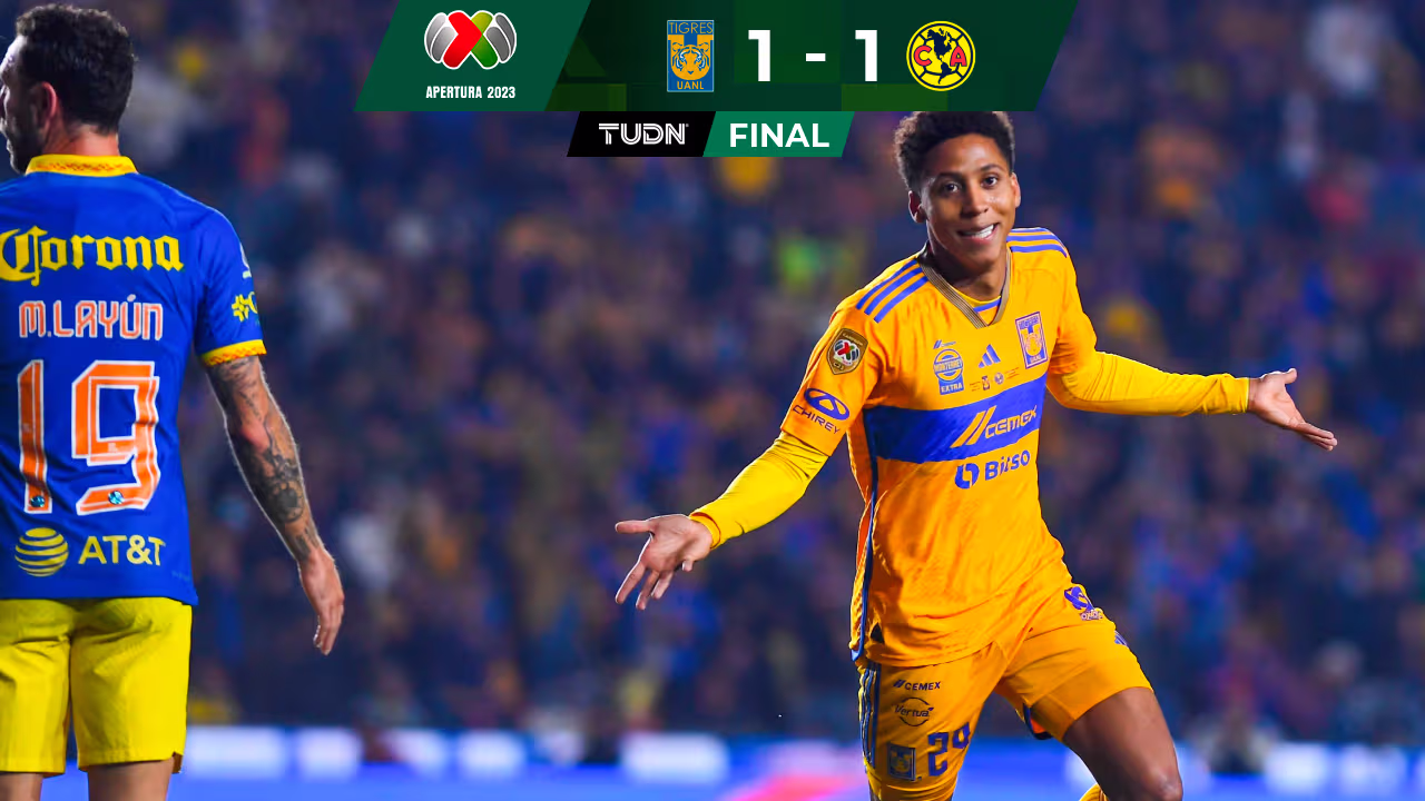 Tigres empató 1-1 con América en la Final de Ida del Apertura 2023 ...