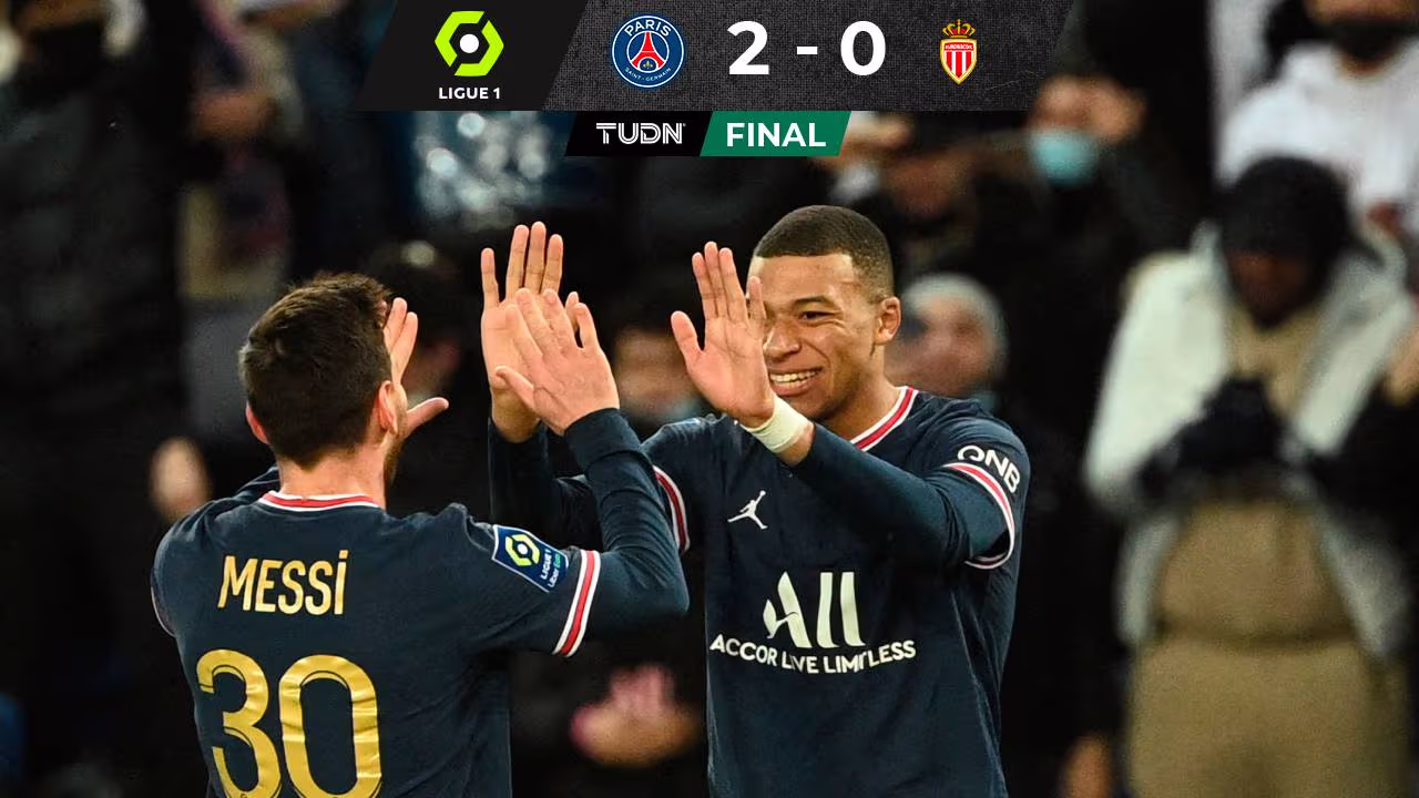 PSG 2-0 Mónaco en la Ligue 1: resumen, marcador y goles de Mbappé ...