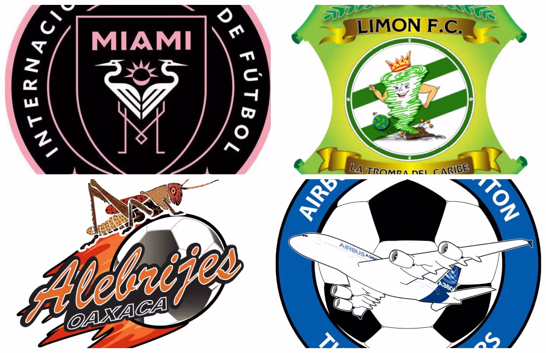 ¿Entra el del Inter Miami? Los escudos más raros del mundo del fútbol ...