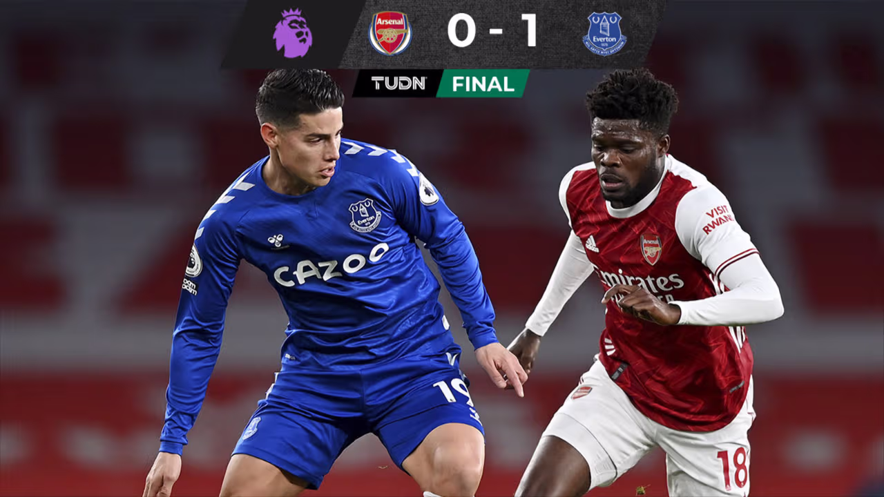 Everton y James sorprenden al Arsenal en la Premier League | TUDN ...