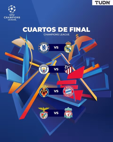 Definidos los cruces de los Cuartos de Final de la Champions | TUDN ...