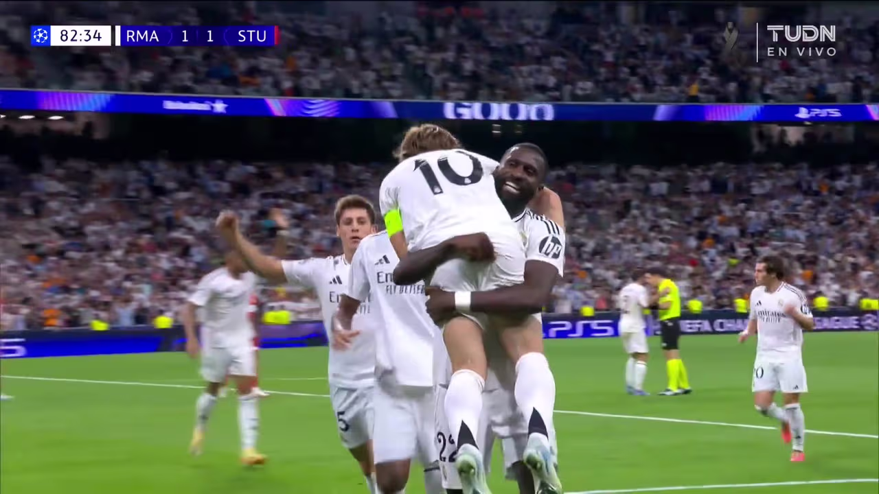¡Gol del Madrid! Rudiger de cabeza a pase de Modric | TUDN UEFA ...