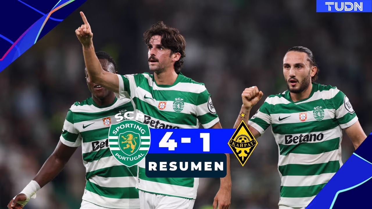 Sporting vs. Kairat Almaty: goles, resultado y resumen del partido de ...