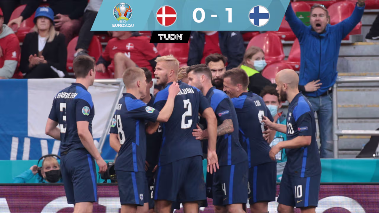 Finlandia con histórica victoria ante Dinamarca | TUDN UEFA Euro 2024 ...