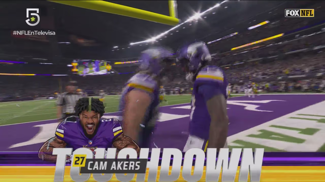 Poco le duró el gusto a Packers… ¡Vikings se despega con pase pantalla ...
