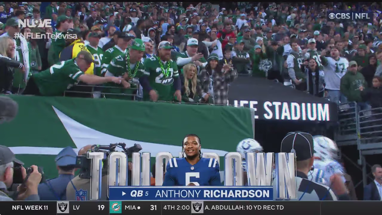 ¡Segundo touchdown por tierra de Anthony Richardson! | TUDN National ...