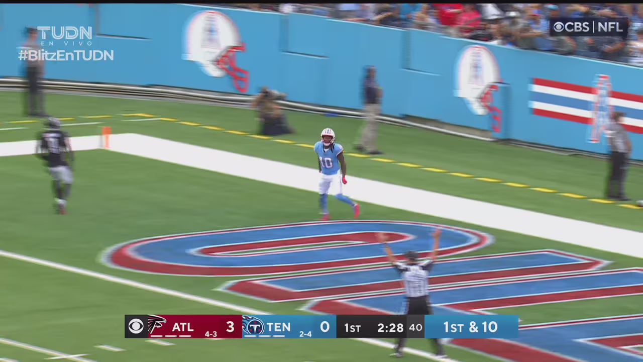 ¡TD Oilers! Titans se pone adelante con el pase a Hopkins | TUDN NFL | TUDN