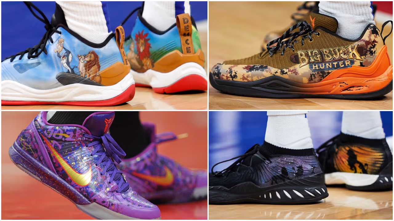 El Rey León y otros protagonistas de los mejores tenis de la NBA en una ...