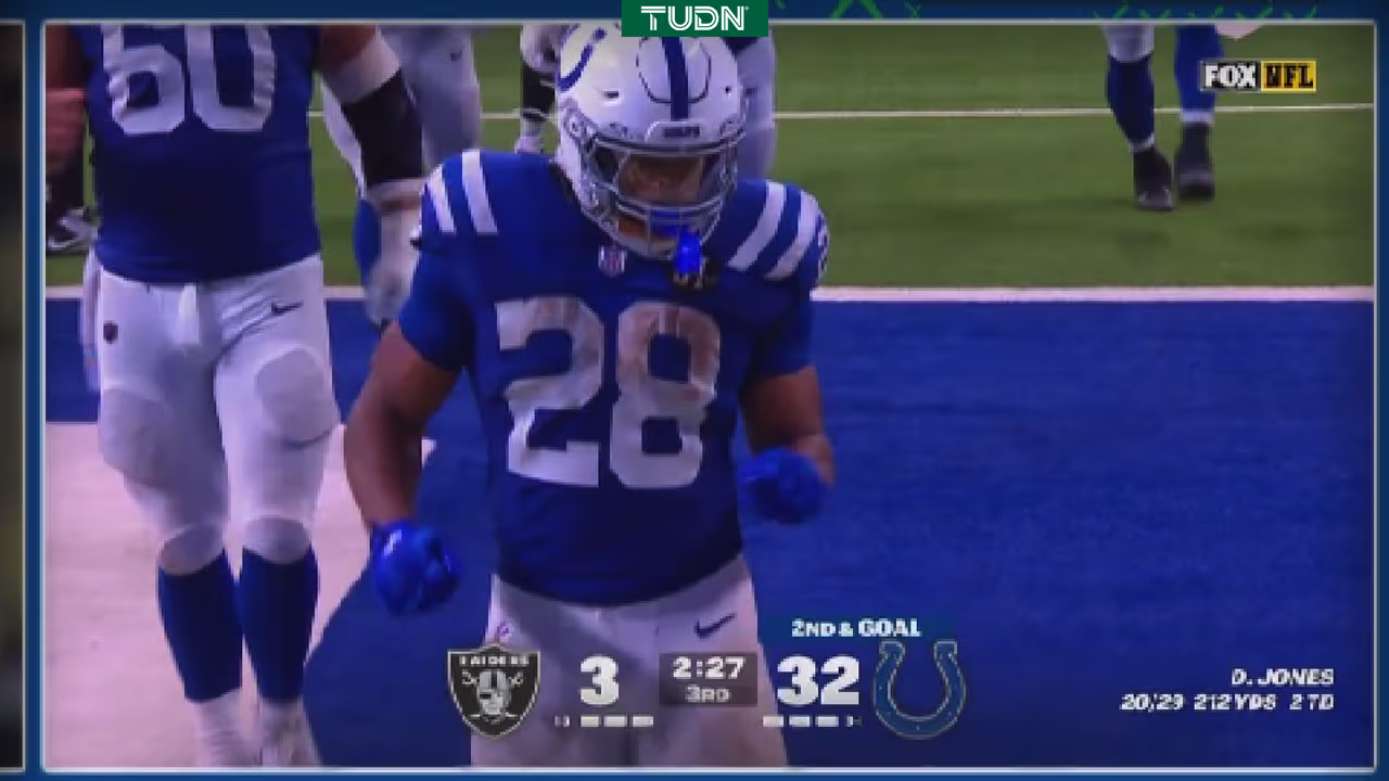 ¡Festín de Colts! Touchdown de Jonathan Taylor ante Raiders | TUDN NFL ...